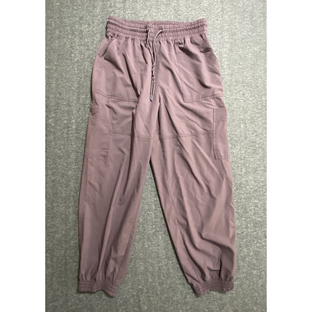 OLD NAVY Burgundy High Waisted Cargo Parachute Jogger Pants Size M